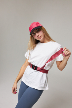 Ремень Belt Strap Wide темно-розовый