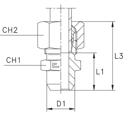 Соединение W DL15 (в сборе, нерж.)