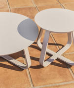 Уличный столик Tamaris из алюминия цвета экрю Ø48 см