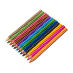 Карандаши цветные утолщенные Alingar 12 цв., "Тигр. Jumbo" деревянные, трехгранные, заточенные, дизайн на корпусе, грифель 4.0 мм, картон. уп., европод.