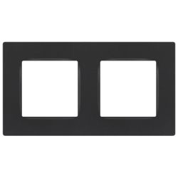 Рамка для розеток и выключателей ЭРА Серия 12 12-5202-12 на 2 поста, Классик, графит