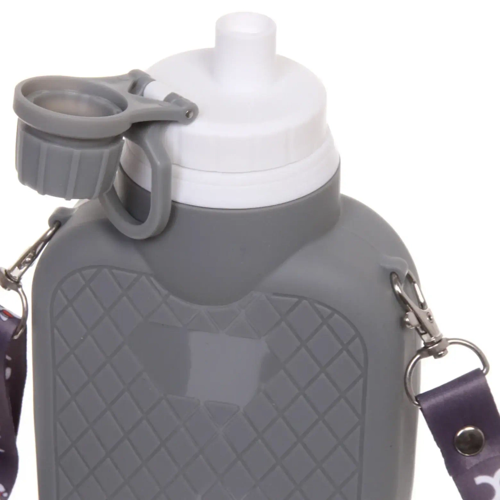 Фляжка силиконовая 700мл «Турист» с карабином