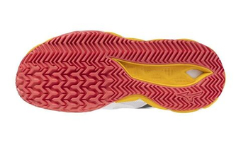 Женские Кроссовки теннисные Mizuno Wave Enforce Tour 2 CC - white/icelandic blue/calypso