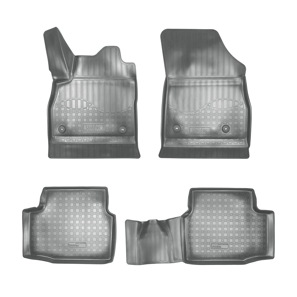 Ковры в салон Norplast/Unidec для Opel Astra в кузове K (2015-), Серый, арт.NPA11-C63-060-G