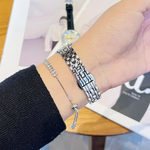 KANGOL Quartz Movement Genuine Leather Strap Watch Women"s Watch White Dial