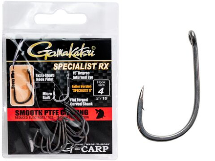 Крючки Gamakatsu G-Carp SPECIALIST RX HOOKS разм. 04 10шт.