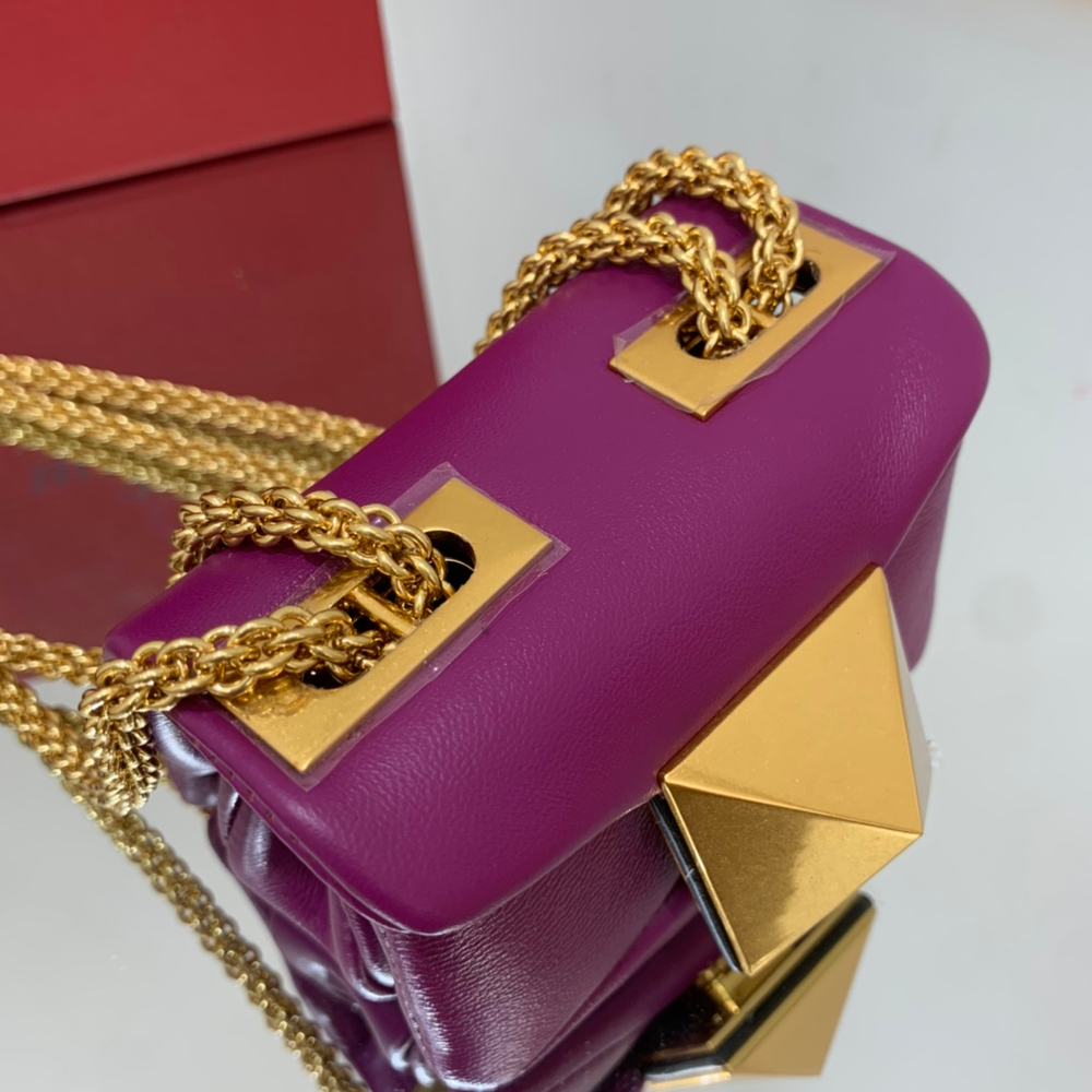 Valentino One Stud Micro Bag with Chain 11 cm