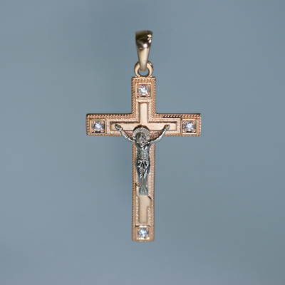 Крест с фианитами Signature Collection