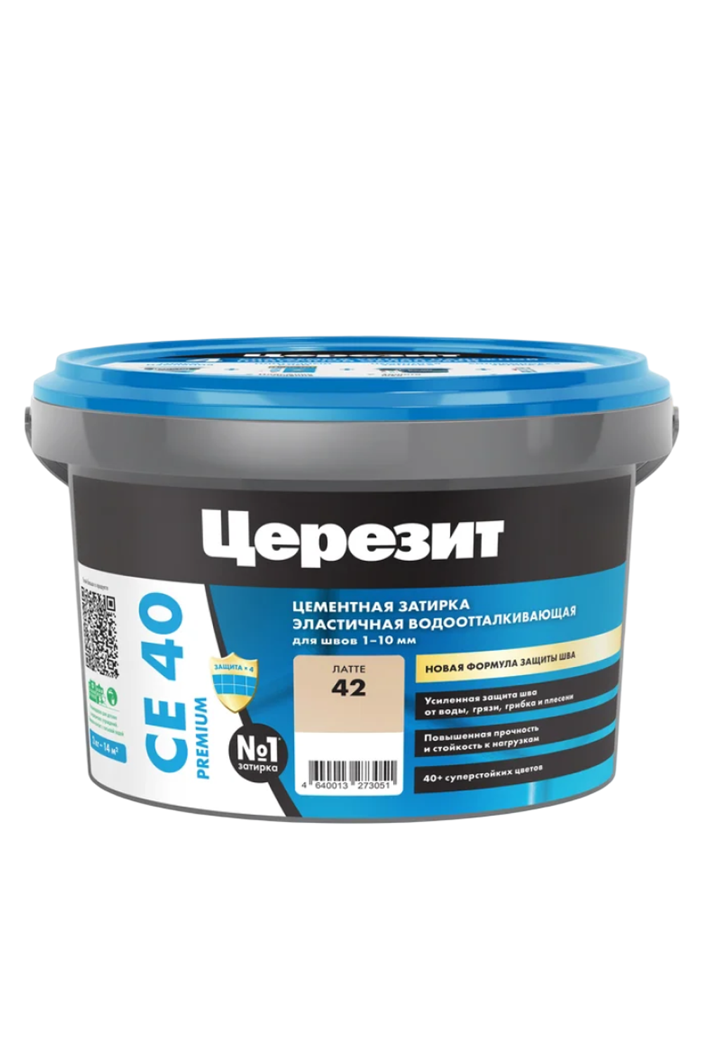 Затирка эластичная водоотталкивающая для швов СЕ 40 PREMIUM латте 42  2кг