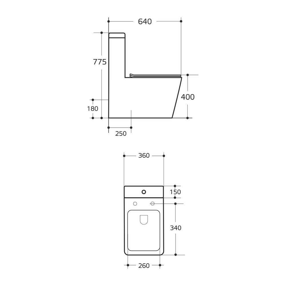 Унитаз-моноблок безободковый WAVE CALIPSO Tornado1.0,гор,ниж,2-кн.арм,сид.дюро,м/л,быстр,БЕЛЫЙглянец