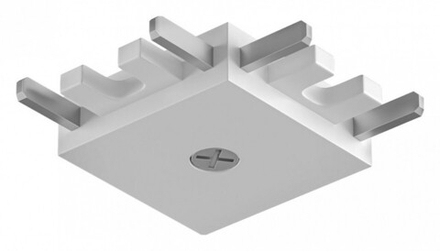 Соединитель угловой L-образный для треков накладных Denkirs AIR BASE TR5211-WH
