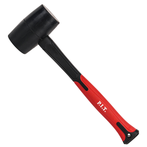 Киянка резиновая с фиберглассовой рукояткой PIT HHAF03-R024