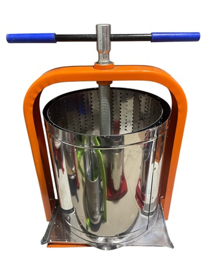 Пресс винтовой для отжима сока из ягод, фруктов и овощей Витязь, 20л (Крупная сетка)