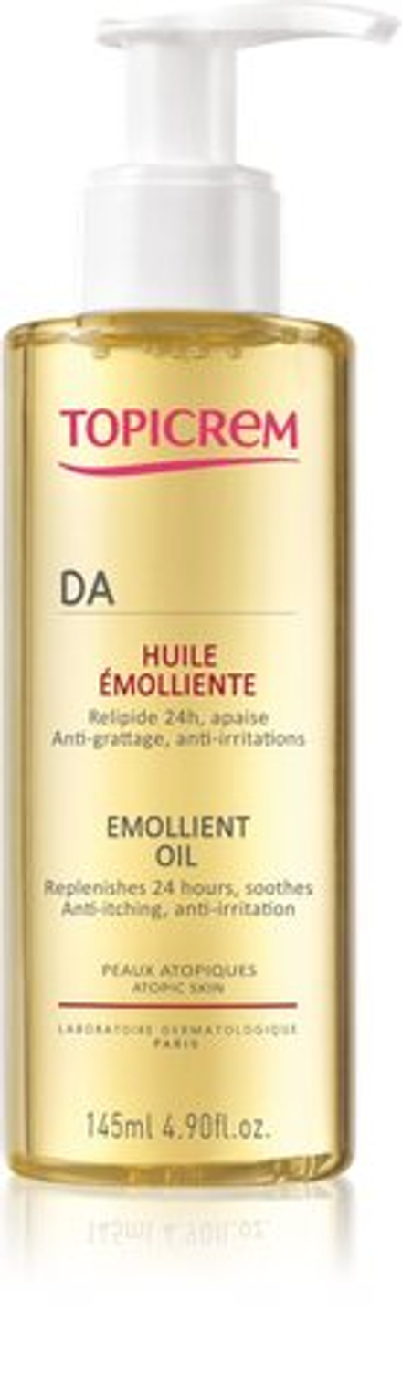Topicrem AD Emollient Oil - смягчающее масло для сухой и атопичной кожи /   145  ml  / GTIN 3700281702958