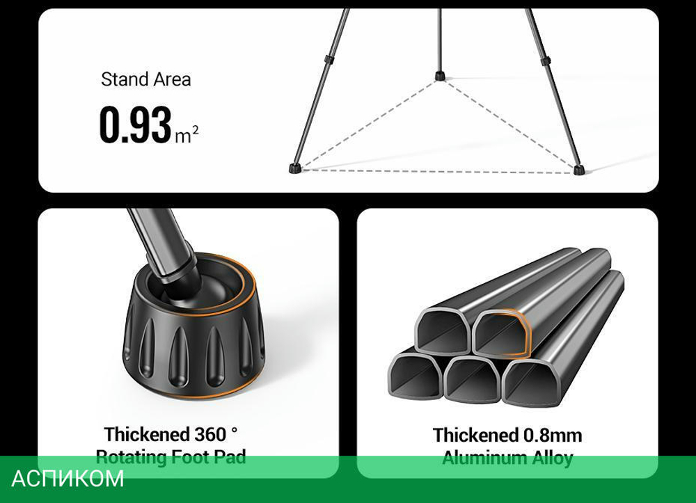 Трипод Ugreen LP661-15187 Black