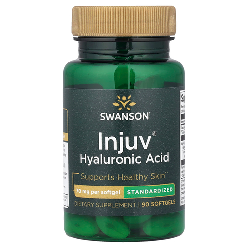 Swanson, Injuv® гиалуроновая кислота, стандартизированная, 70 мг, 90 капсул