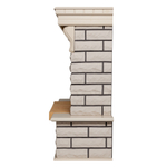 Каминокомплект Real Flame Country 26 WT с очагом Moonblaze Deluxe Brass