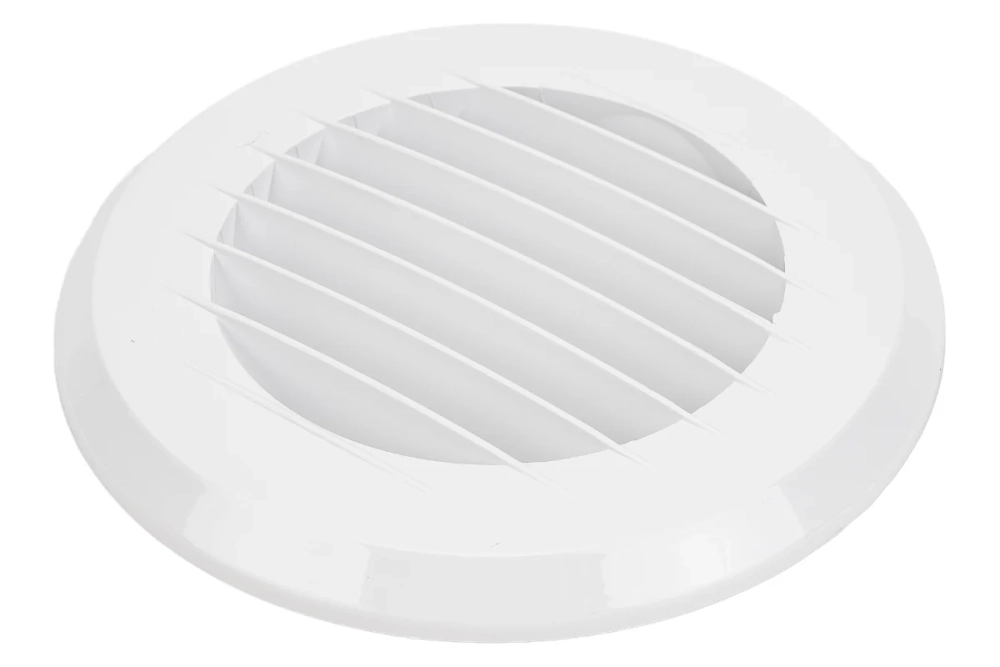 Решетка пластмассовая круглая без фланца (145х145х10 мм) Эвент ПКР 145