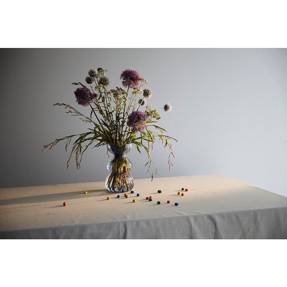 Ваза Marine, 25 см, синяя