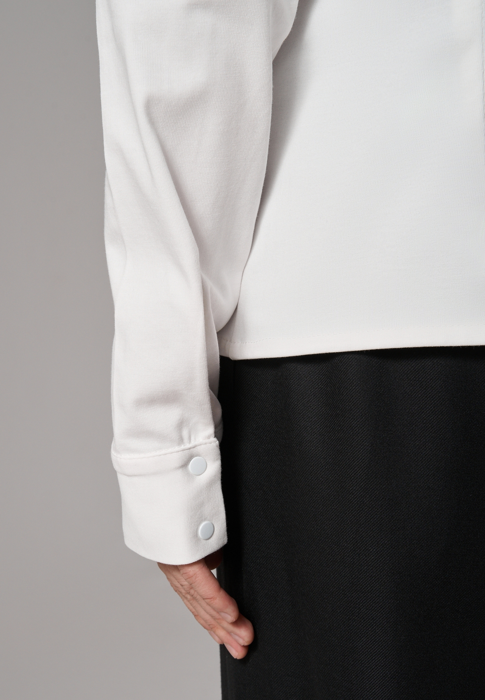 Рубашка трикотажная молочная