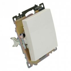 Переключатель перекрестный одноклавишный без рамки Stekker Катрин 49176