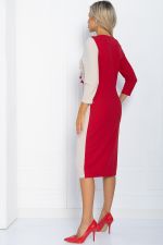 Платье Эванесса (красно-бежевое) П11823 LT Collection