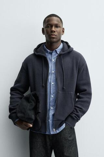 ZARA ТОЛСТОВКА НА МОЛНИИ, СИНИЙ