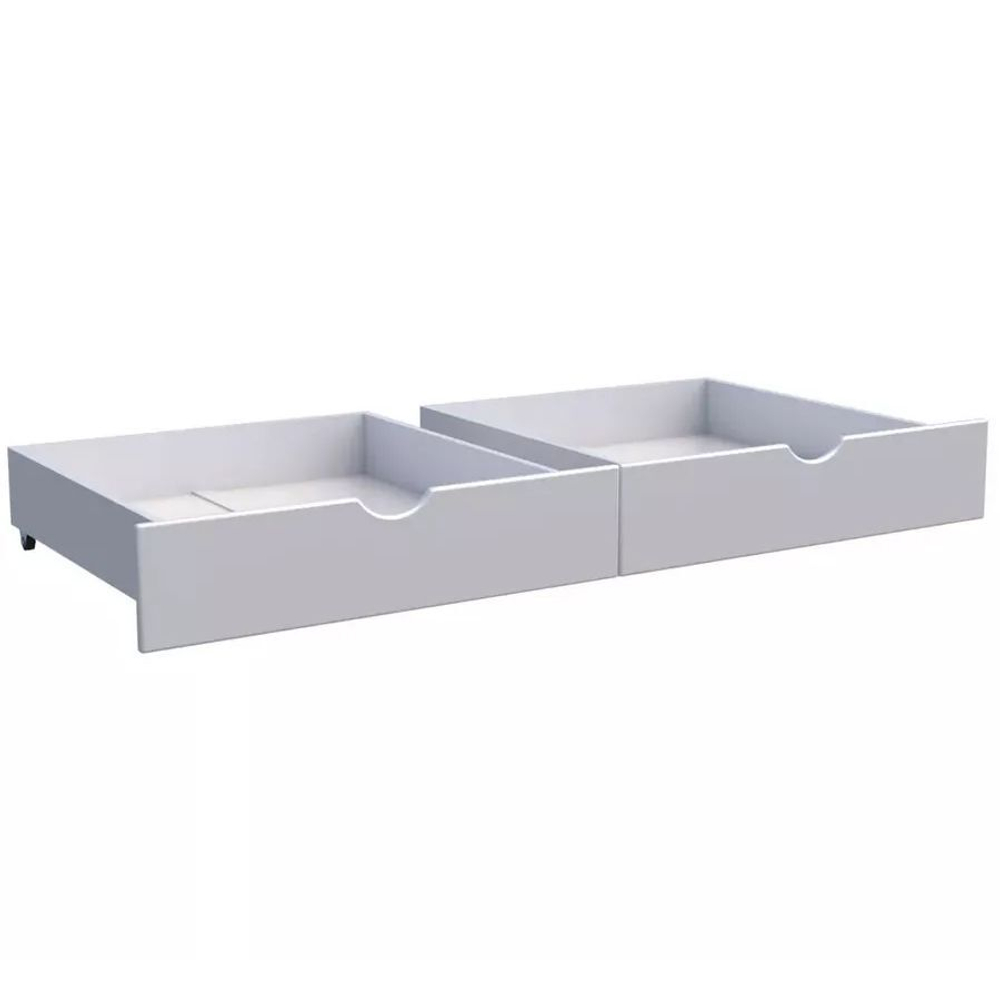 Комплект (2 шт.) выдвижных ящиков под кровать Дана, белый