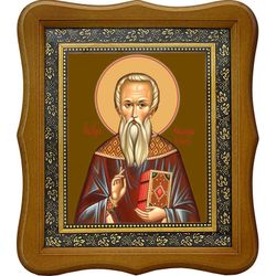 Феодор Студит преподобный. Икона на холсте.