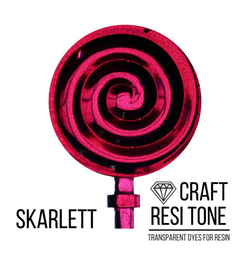 Прозрачный тонер для эпоксидной смолы, Skarlett (алый) 10мл