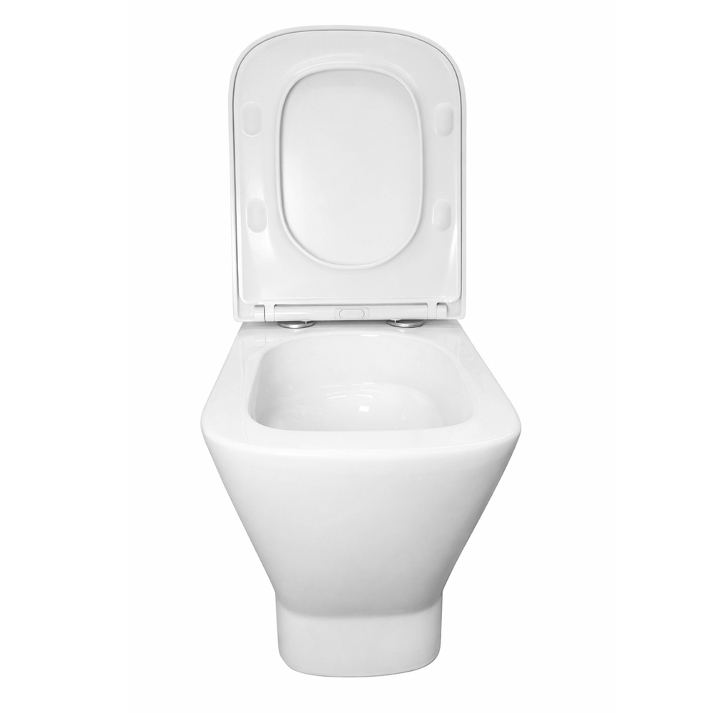 Унитаз-компакт безободковый WAVE CONTOUR Tornado3.0 гор,ниж,2-кн.арм,дюро,м/л,быстр,БЕЛЫЙ глянец