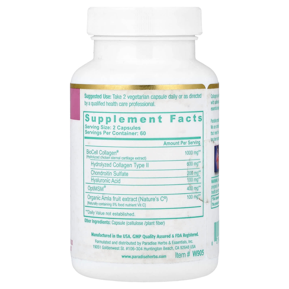 Paradise Herbs, Whole-Woman®, коллаген, 120 вегетарианских капсул