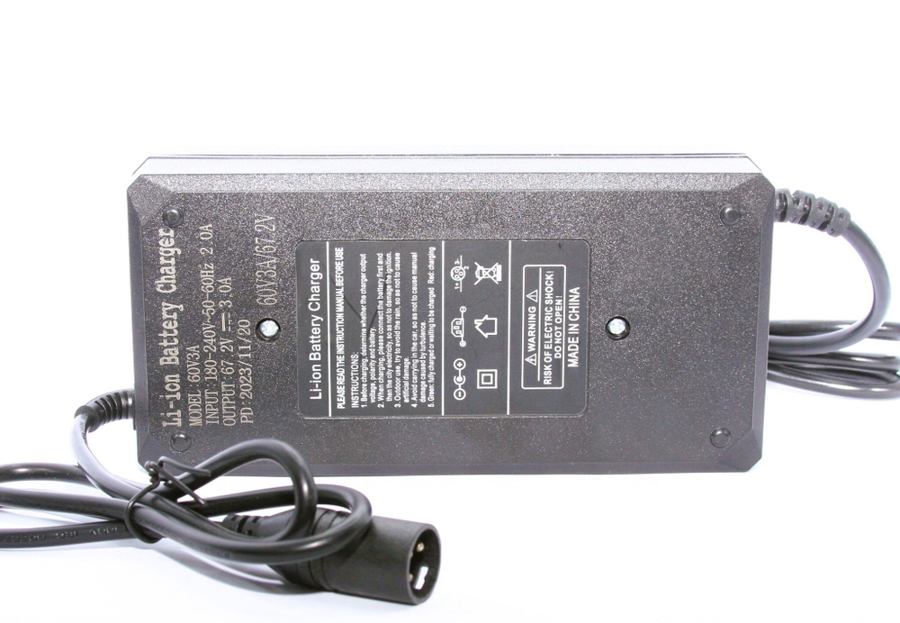 Зарядное устройство 60v (67.2V) 3A для электровелосипеда Колхозник, Minako