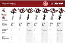 Мотобур со шнеком Зубр МБ1-200 Н