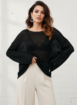 Свитер длинный паутинка тонкий Oversize