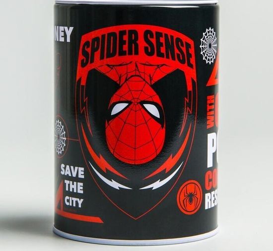 Копилка "Spider sense", Человек-паук 6,5 см х 6,5 см х 12 см