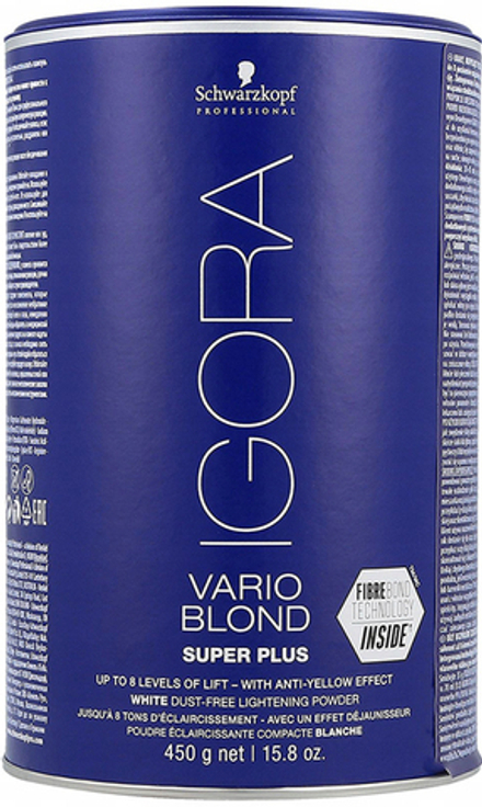 Schwarzkopf Professional Igora Vario Blond Super Plus - Обесцвечивающий порошок 450 г