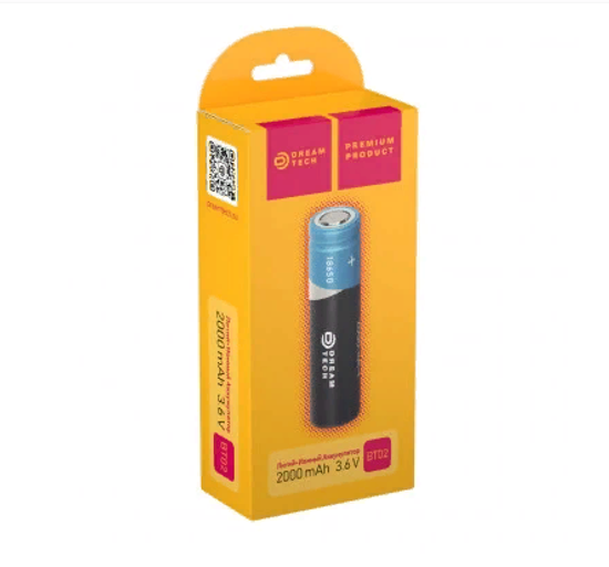 Аккумулятор 18650 BT02 2000mAh