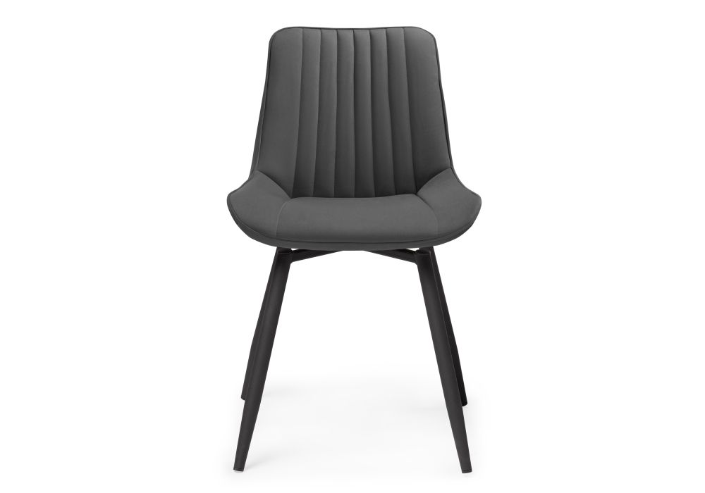 Стул на металлокаркасе Седа К крутящийся темно-серый / черный