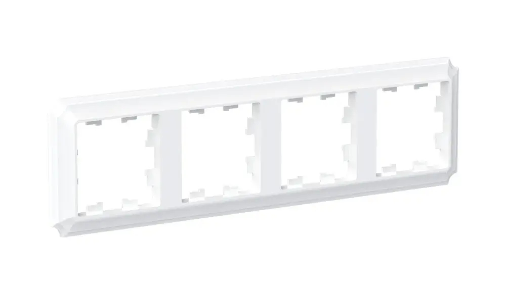 ATLASDESIGN ANTIQUE 4-постовая РАМКА, универсальная, БЕЛЫЙ