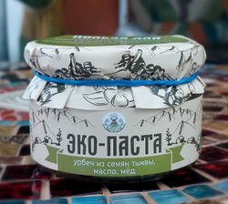 Урбеч из семян тыквы БЕЗ САХАРА, ЭКО ДОМ, 225гр