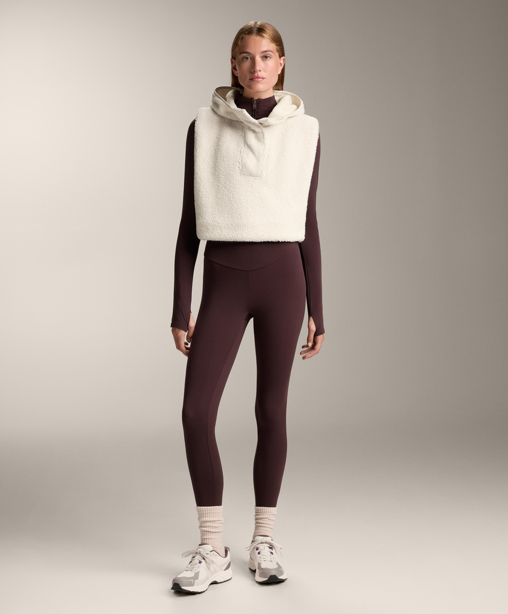 Oysho Жилет с капюшоном, экрю