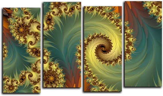 Модульная картина "Красочный хаос"