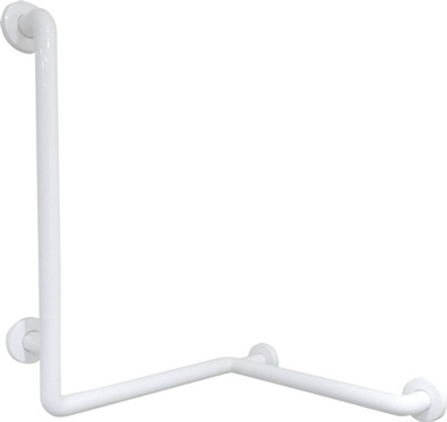 Поручень угловой 4 точки опоры правый аллюминий NOFER 15050.NBA белый