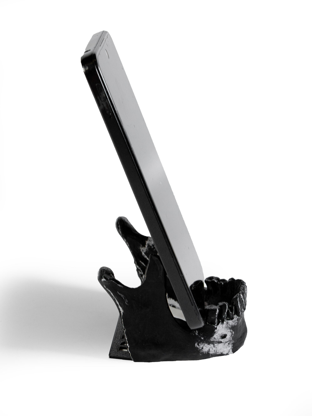 Оригинальная подставка держатель для телефона челюсть, черная