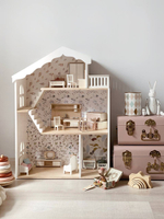 Кукольный домик с мебелью в белом цвете