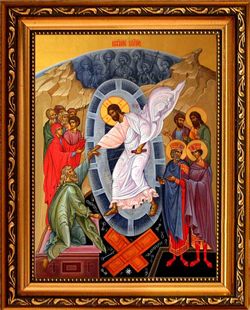 Воскресение Христово. Иона на холсте.