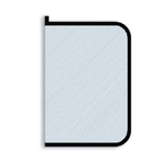 Папка д/тетрадей А5 молния вокруг, прозрачный пластик 230/180/25 Черная (Пчелка)