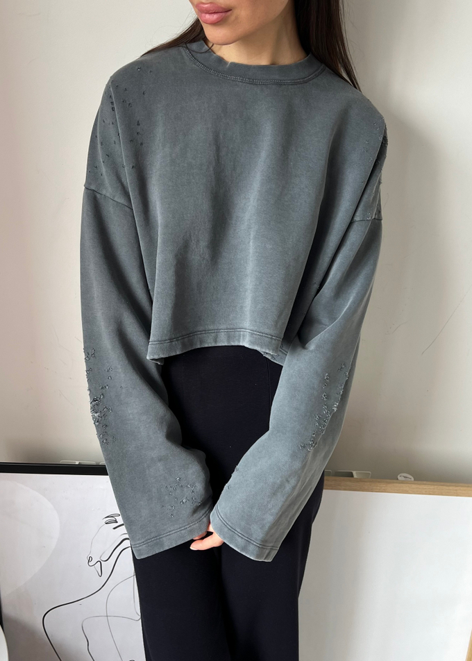 Хлопковый свитшот Zara, М