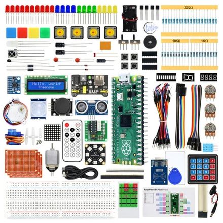 Большой набор для моделирования Raspberry (9V-Maximum Kit) на Raspberry Pi Pico Board в кейсе